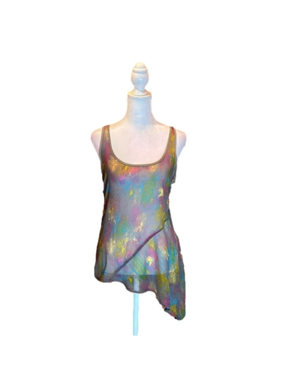 HANG TEN Multicolor Sheer Tank Top Size S
